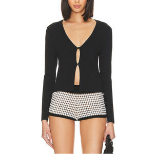 525 'Jess' Black Cropped Cardi Size M